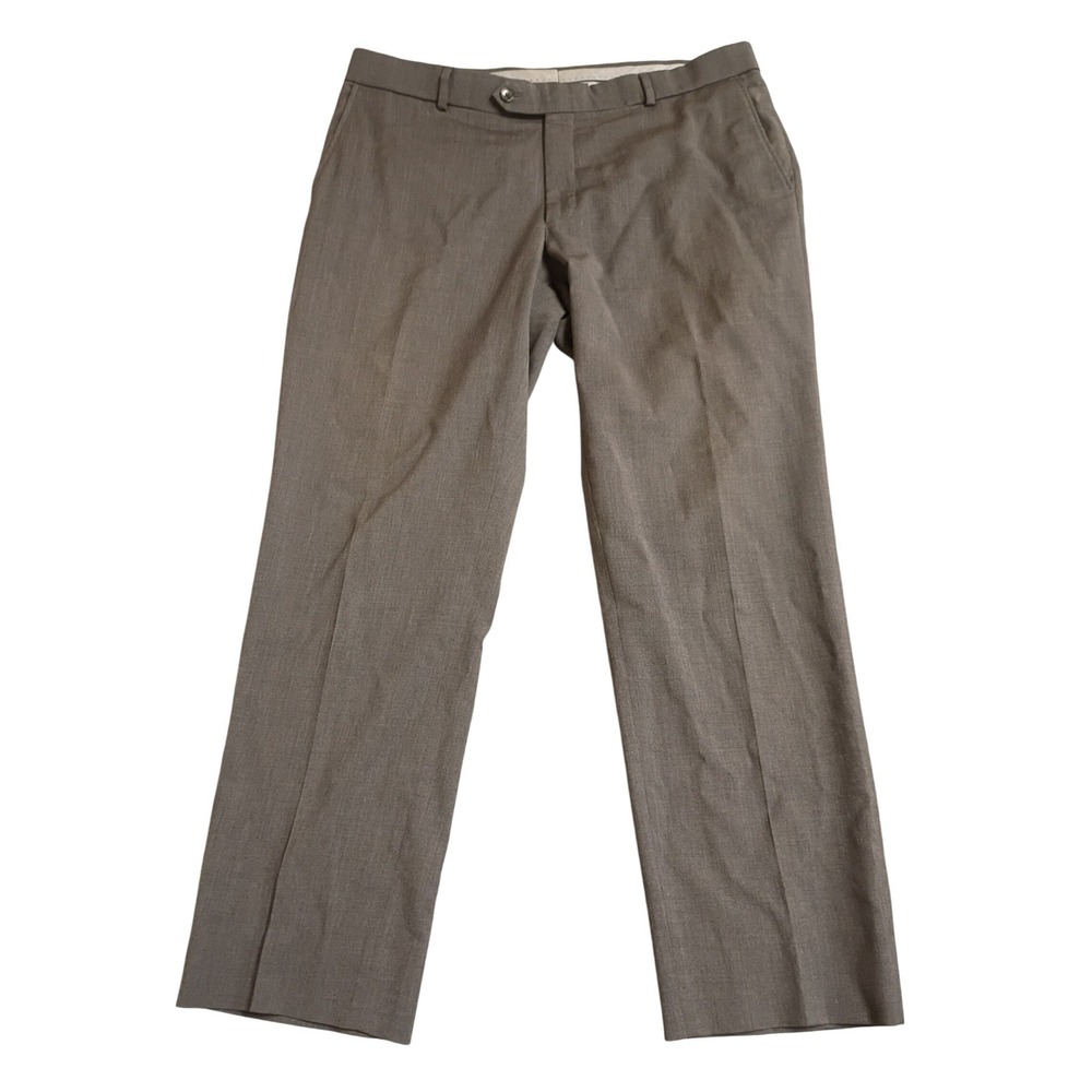 Ballin Dress Pants Mens 35x30 Charcoal Grey Super 120s Wool Comfort-EZE Trousers